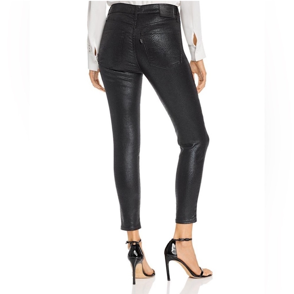 Levi’s Women’s Mile High Black Snake Print Skinny Jeans- Size 24